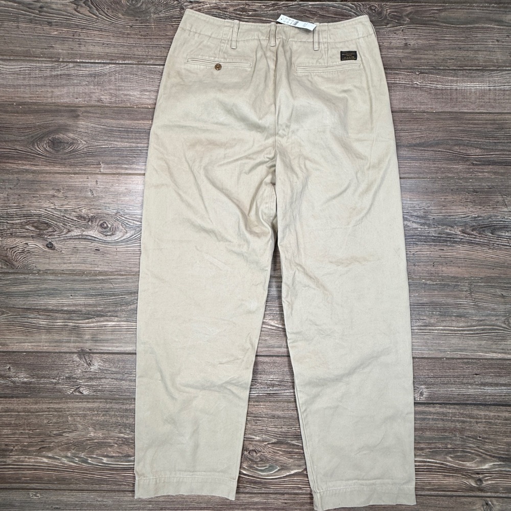 J.Crew Wallace & Barnes Mens Size 32x32 Officer Chino Pants Khaki Selvedge NWT - Picture 8 of 13